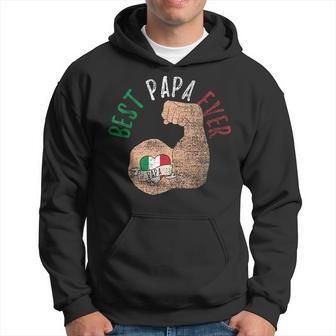 Best Papa Ever Italian Dad Fathers Day Vintage Hoodie - Monsterry