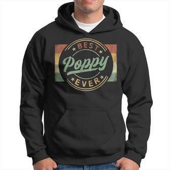 Best Poppy Ever Emblem Father's Day Poppy Grandpa Hoodie - Seseable