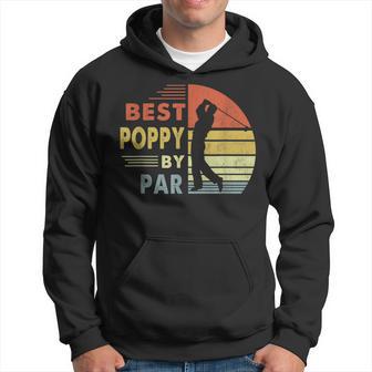Best Poppy By Par Father's Day Golf Retro Father Golfing Hoodie - Thegiftio UK