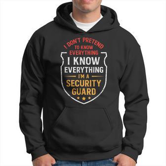 Best Security Guard Dad Watchman Dad Security Guard Father Hoodie - Monsterry CA