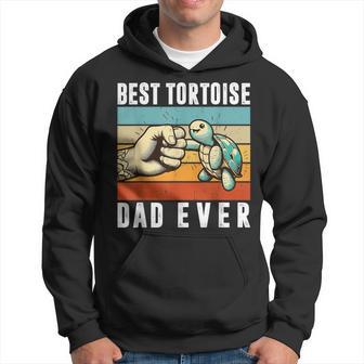 Best Tortoise Dad Ever Retro Turtle Lovers Father Day Hoodie - Thegiftio UK