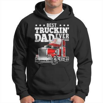 The Best Trucker Dad Of All Time Father's Day Hoodie - Seseable