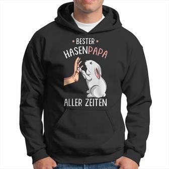 Bester Hasen Papa Aller Zeiten Hoodie, Lustiges Schwarz Tee - Seseable