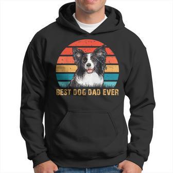 Besthund Papa Allzeit Best Dog Papa Alltimesintage Border Collie Kapuzenpullover - Geschenkecke