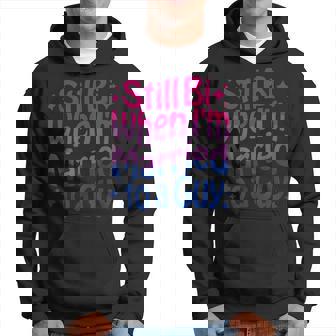 Still Bi When Married To A Guy Bisexual Guy Pride Parade Hoodie | Mazezy