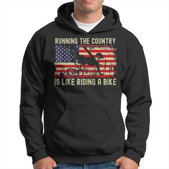 Biden Bike Bicycle Running The Country Is Like Riding A Bike Hoodie | Mazezy AU