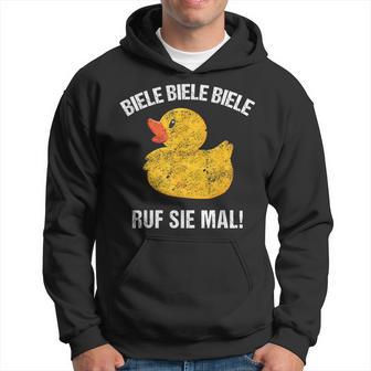 Biele Biele Biele Ruf Sie Mal Lüstige Ente Black Hoodie - Seseable