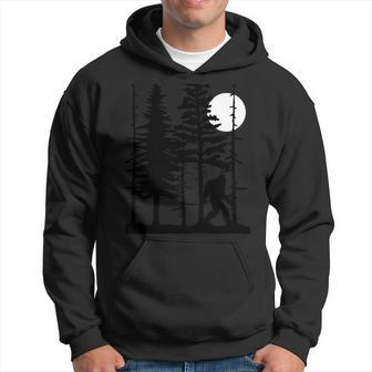 Bigfoot Hiding In Forest For Sasquatch Believers Hoodie - Monsterry DE