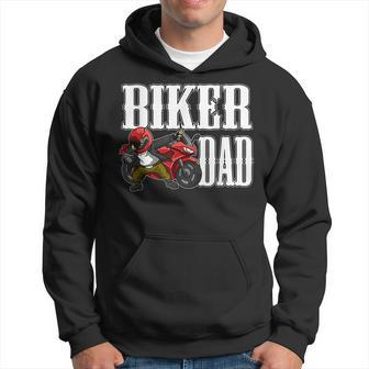 Bike Dabbing Motorcycle Fathers Day Motorbike Biker Dad Hoodie - Monsterry DE