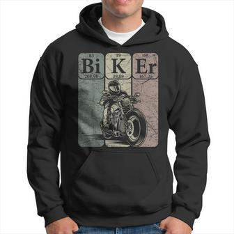 Biker Periodic Table Elements Motorcycle Biking Vintage Hoodie - Monsterry UK