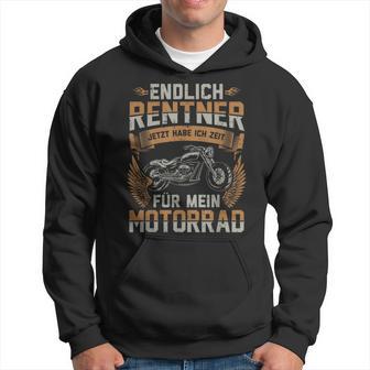 Biker Retirement Hobby Endlich Rentner Zeit Für Motorcycle Hoodie - Seseable