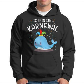 With Bin Ein Karnewal Mit Whale Costume For Carnival Hoodie - Seseable