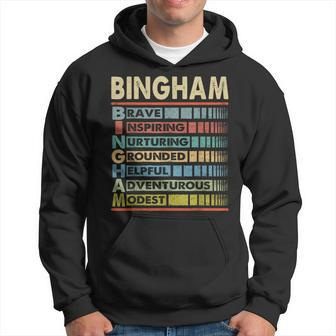 Bingham Family Name First Last Name Bingham Hoodie - Monsterry AU