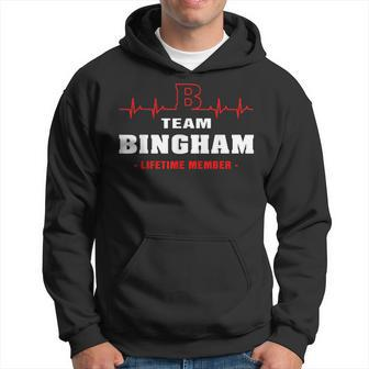 Bingham Surname Family Name Team Bingham Lifetime Member Hoodie - Monsterry DE