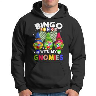 Bingo With My Gnomies Gambling Bingo Player Gnome Buddies Hoodie - Thegiftio UK