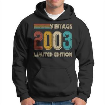 Birthday 20 Years Old Birthday Decoration Vintage 2003 Hoodie - Monsterry UK