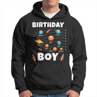 Birthday Boy Space Planets Birthday Hoodie - Monsterry UK