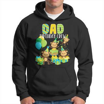 Birthday Monkey Dad Birthday Crew Bday Party Family Matching Hoodie - Monsterry UK