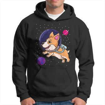 Bisexual Corgi In Space Bisexual Pride Hoodie - Monsterry