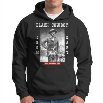 Black Cowboy Isom Dart African American Black Cowboy History Hoodie - Thegiftio UK