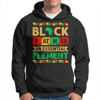 Black Father The Essential Element Father's Day Black Dad Hoodie - Thegiftio UK