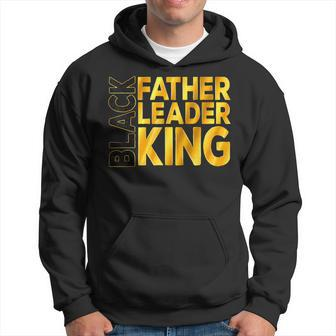 Black Father Leader King African Afro Junenth Fathers Day Hoodie - Thegiftio UK