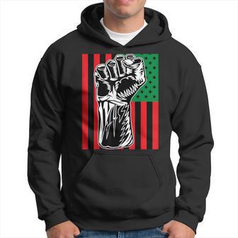 Black Power Flag Pan-African Liberation Marcus Garvey Hoodie - Monsterry