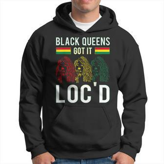 Black Queens Got It Loc'd Hair Afro Lover Melanin Dreadlock Hoodie - Monsterry UK