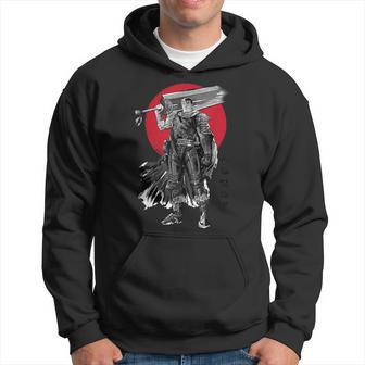 Black Swordsman Sumi E Hoodie - Thegiftio UK