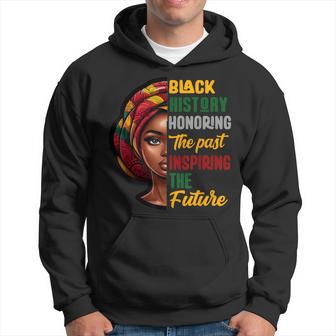 Black History Honoring Past Inspiring Future Women Hoodie - Monsterry AU