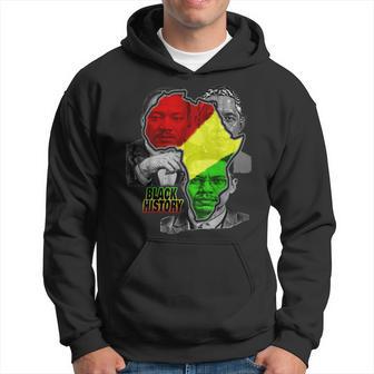 Black History Black Leaders Martin Malcom Obama Africa Hoodie - Seseable