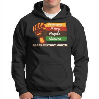 Black History Month African American Pride Fist Women Hoodie - Seseable