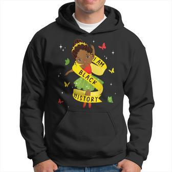 I Am Black History Month Afro African Ballet Dance Girls Hoodie - Seseable