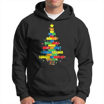 Block Brick Building Light Christmas Tree Master Builder Hoodie - Monsterry AU