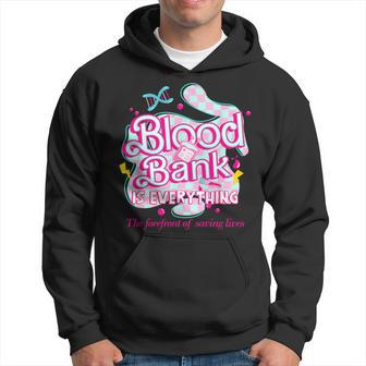 Blood Bank Is Everything Pink Retro Lab Week 2024 Med Tech Hoodie - Monsterry