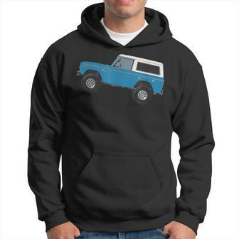 Blue 1969 Classic Bronco Hoodie - Monsterry