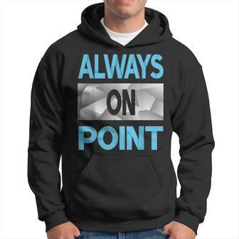Blue Always On Point Blue Color Graphic Hoodie - Monsterry CA