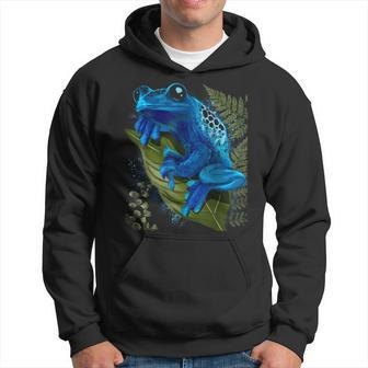Blue Poison Dart Frog Colored Exotic Animal Amphibian Pet Hoodie - Thegiftio UK