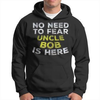 Bob Uncle Family Graphic Name Text Hoodie - Seseable