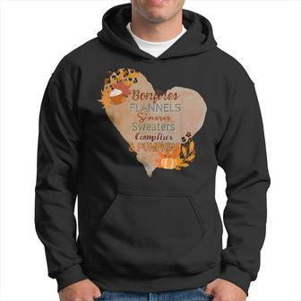 Bonfires Flannels S'mores Sweaters Campfires And Pumpkins Hoodie - Monsterry