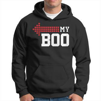 My Boo & My Bae Valentines Day Cute Couple Matching Hoodie - Monsterry