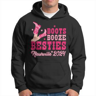 Boots Booze & Besties s Trip Nashville 2024 Hoodie - Seseable