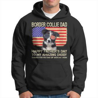 Border Collie Dad Happy Fathers Day To My Amazing Daddy Dog Hoodie - Thegiftio UK