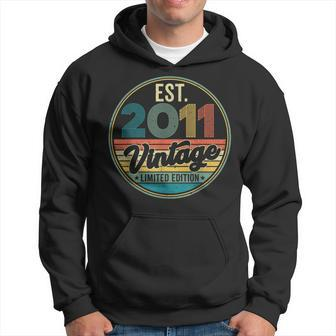 Born In 2011 Bday Party Being Awesome Vintage 2011 Birthday Hoodie - Monsterry CA