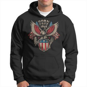 Born Free 1776 Usa Patriot Eagle Hoodie - Monsterry