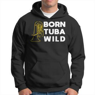 Born Tuba Wild Lustiges Bass Hoodie - Seseable