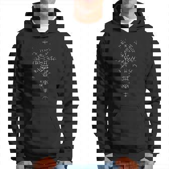 Boussole Symboles Viking Classique Vegvisir Rune Nordique Sweat à capuche - Cadeauxyz