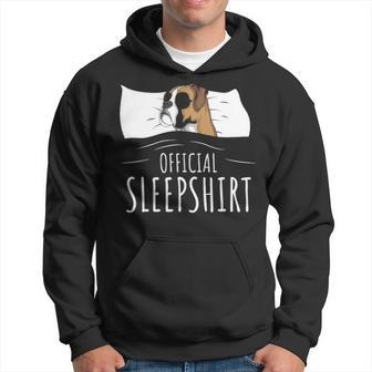 Boxer Dog Official Sleep T Hoodie | Mazezy