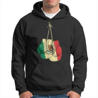 Boxing Gloves Mexican Flag Mexico Boxer Coach Hoodie - Seseable