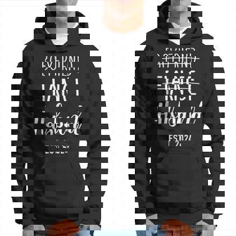 Boyfriend Fiancé Husband 2024 For Wedding And Honeymoon Hoodie - Thegiftio